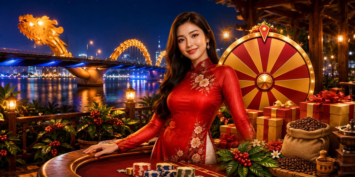 Sự kiện quay số may mắn tại Đà Nẵng với áo dài truyền thống