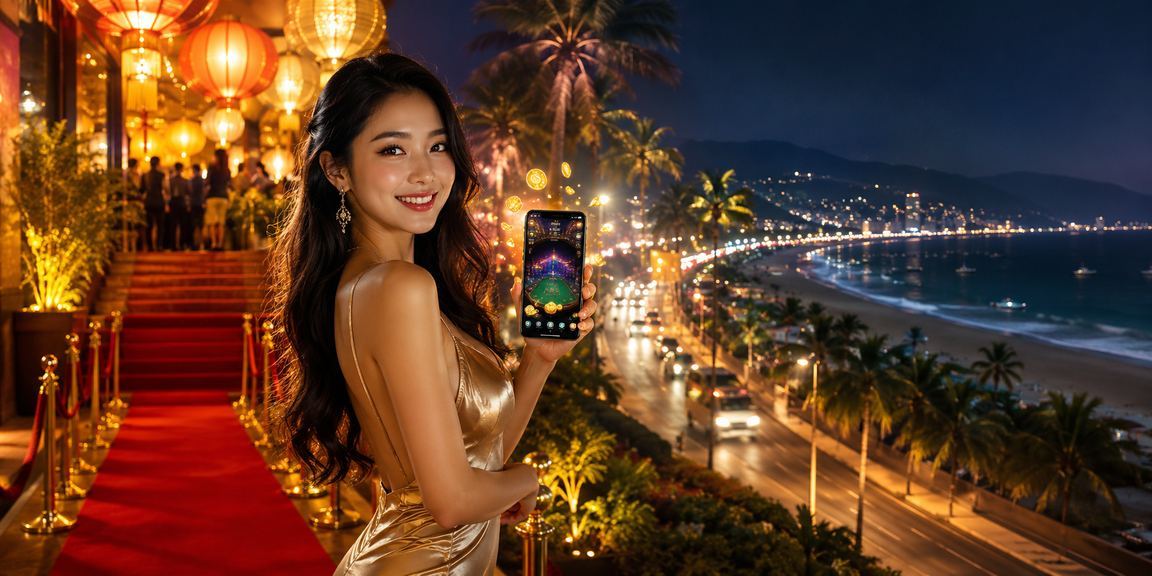 Không gian đèn lồng Hội An về đêm gắn liền với trải nghiệm jackpot VIP